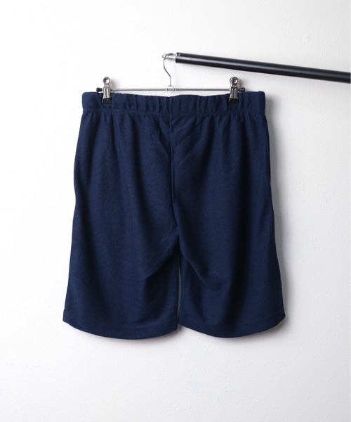 【新品未使用】archivio 撥水加工 ネイビーショートパンツ 25SS｜WAAC X JONES】WOMEN シアサッカーショートパンツ ネイビー