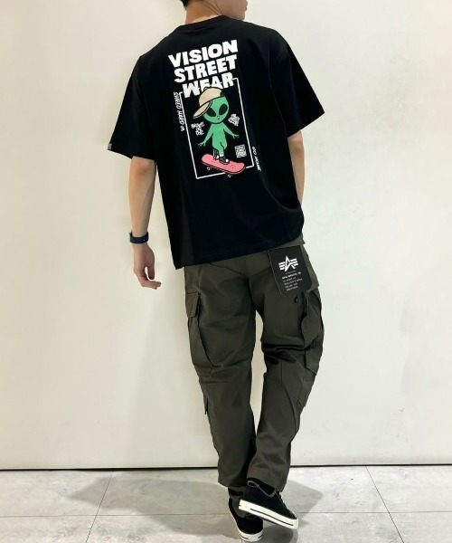 店頭で人気】【VISION STREET WEAR】グラフィックプリントTシャツ（T