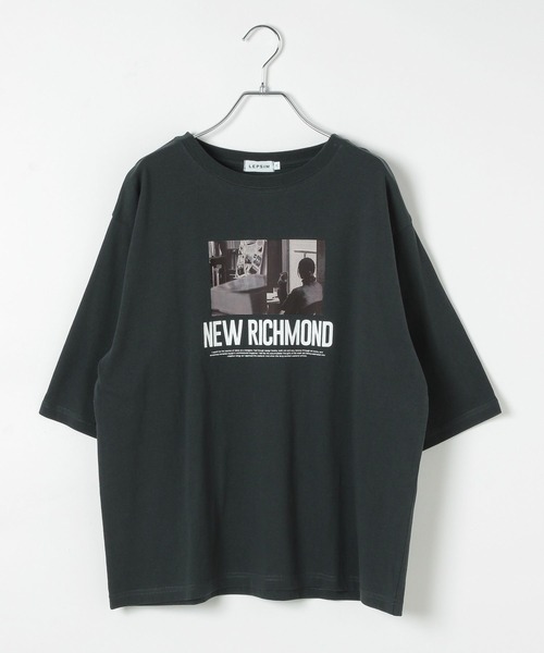 LEPSIM(レプシィム)の「フォトプリント6分袖T 493701(Tシャツ/カットソー・レディース・オフホワイト/グレー/ピンク・FREE)」の3枚目の写真