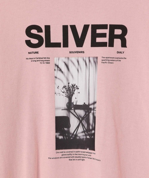 LEPSIM(レプシィム)の「フォトプリント6分袖T 493701(Tシャツ/カットソー・レディース・オフホワイト/グレー/ピンク・FREE)」の4枚目の写真