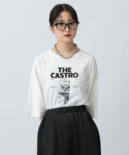 LEPSIM(レプシィム)の「フォトプリント6分袖T 493701(Tシャツ/カットソー・レディース・オフホワイト/グレー/ピンク・FREE)」の6枚目の写真