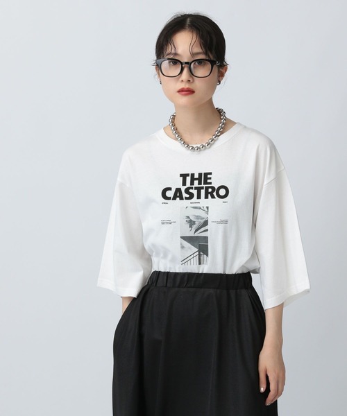 LEPSIM(レプシィム)の「フォトプリント6分袖T 493701(Tシャツ/カットソー・レディース・オフホワイト/グレー/ピンク・FREE)」の5枚目の写真
