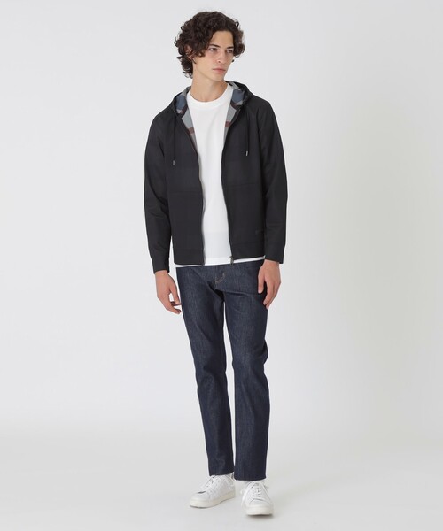 BLACK LABEL CRESTBRIDGE(ブラックレーベル・クレストブリッジ)の「ライトウェイトバックチェックパーカー(パーカー・メンズ・ネイビー/ブラック・M/L/XL)」の3枚目の写真