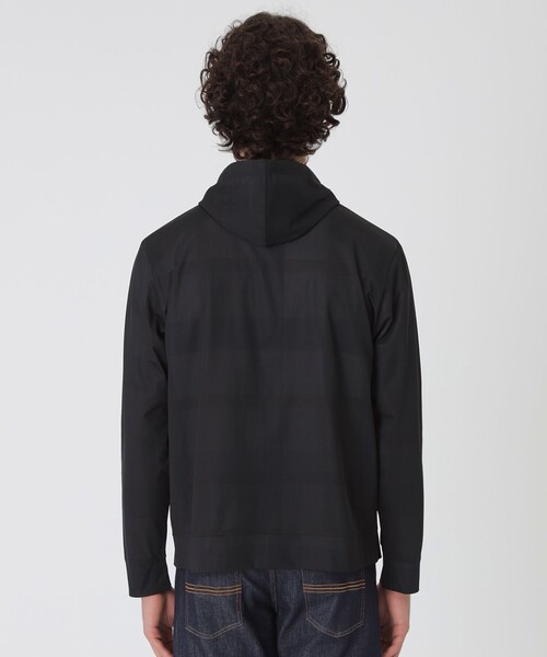 BLACK LABEL CRESTBRIDGE(ブラックレーベル・クレストブリッジ)の「ライトウェイトバックチェックパーカー(パーカー・メンズ・ネイビー/ブラック・M/L/XL)」の13枚目の写真