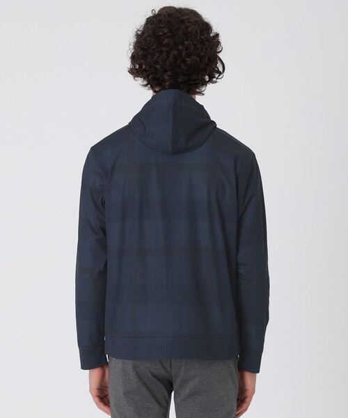 BLACK LABEL CRESTBRIDGE(ブラックレーベル・クレストブリッジ)の「ライトウェイトバックチェックパーカー(パーカー・メンズ・ネイビー/ブラック・M/L/XL)」の7枚目の写真