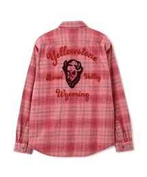 AVIREX(ABbNX)BLEACH WASHED NEP CHECK SHIRT "YELLOW STONE" / u[`EHbVh lbv`FbNVc "CG[Xg[" / AVIREX / ABbNX(Vc/uEX)