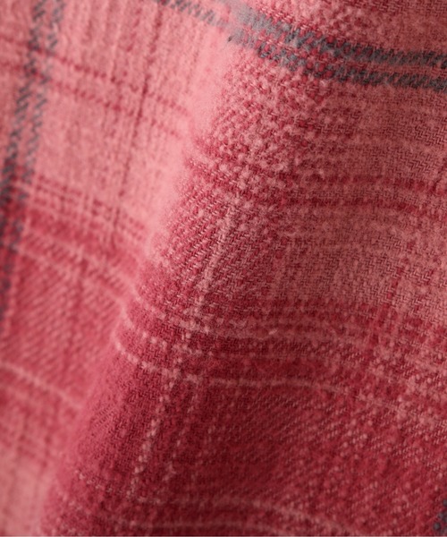 AVIREX（アヴィレックス）の「BLEACH WASHED NEP CHECK SHIRT "YELLOW STONE" / ブリーチウォッシュド ネップチェックシャツ "イエローストーン" / AVIREX / アヴィレックス（シャツ/ブラウス・メンズ・ネイビー/ピンク/グリーン・LARGE/MEDIUM/XX-LARGE/X-LARGE）」の9枚目の写真