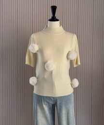 ぽんぽん」に該当するトップス（ホワイト/白色系）ファッション