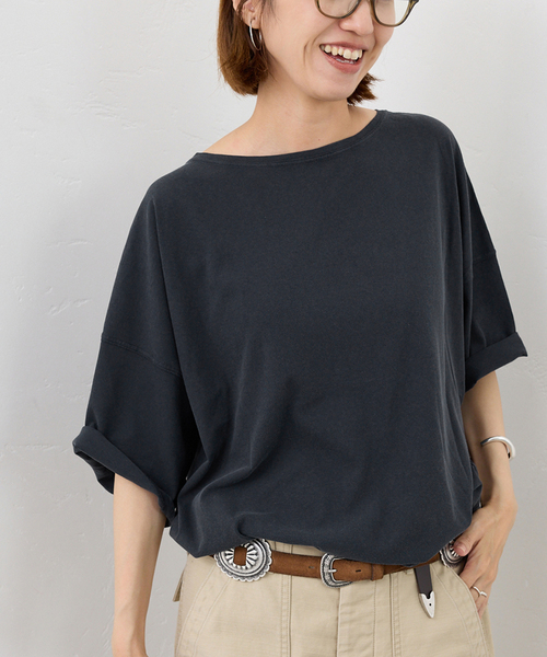 FRAMeWORKドライタッチコットンS/S-Tee2 FRAMeWORKドライタッチコットンS/S-Tee2 ドライタッチコットンS