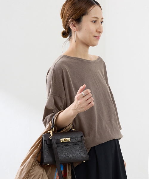 FRAMeWORK(フレームワーク)の「ドライタッチ加工SS-Tee(Tシャツ/カットソー・レディース・ネイビー/ホワイト/ブラウン/ブルー・FREE)」の20枚目の写真