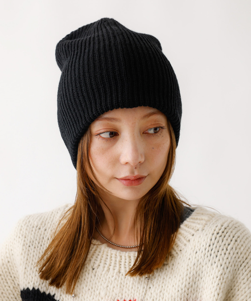 Ruben（ルーベン）の「【RUBEN/ルーベン】RUS-8343/メリノウールリラックスビーニー/MERINO WOOL RELAXED BEANIE /シンプル/ビーニー/帽子【WEB限定】（ニットキャップ/ビーニー・レディース・ブラック/ブラウン/ベージュ/グレー・フリー）」の16枚目の写真