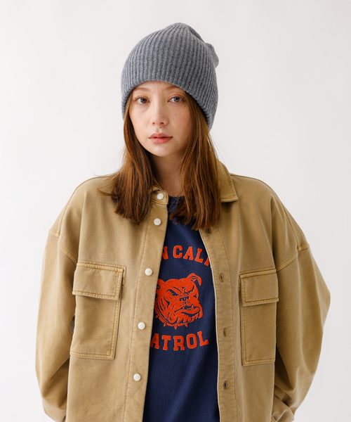 Ruben（ルーベン）の「【RUBEN/ルーベン】RUS-8343/メリノウールリラックスビーニー/MERINO WOOL RELAXED BEANIE /シンプル/ビーニー/帽子【WEB限定】（ニットキャップ/ビーニー・レディース・ブラック/ブラウン/ベージュ/グレー・フリー）」の5枚目の写真