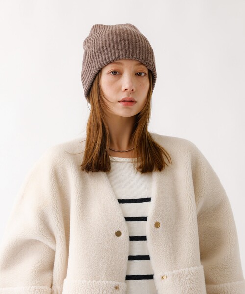 Ruben(ルーベン)の「【RUBEN/ルーベン】RUS-8343/メリノウールリラックスビーニー/MERINO WOOL RELAXED BEANIE /シンプル/ビーニー/帽子【WEB限定】(ニットキャップ/ビーニー・レディース・ブラック/ブラウン/ベージュ/グレー・フリー)」の13枚目の写真