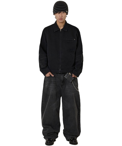 OY(オーワイ)の「『OY/オーワイ』WIDE VOLUME PANTS/ワイドボリュームパンツ(デニムパンツ・レディース・ブラック・L/M/S)」の5枚目の写真