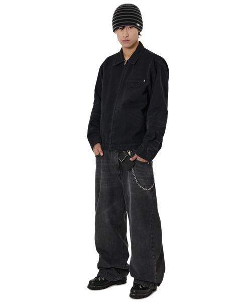 OY(オーワイ)の「『OY/オーワイ』WIDE VOLUME PANTS/ワイドボリュームパンツ(デニムパンツ・レディース・ブラック・L/M/S)」の6枚目の写真