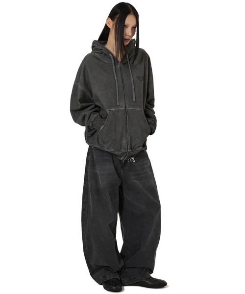 OY(オーワイ)の「『OY/オーワイ』WIDE VOLUME PANTS/ワイドボリュームパンツ(デニムパンツ・レディース・ブラック・L/M/S)」の7枚目の写真