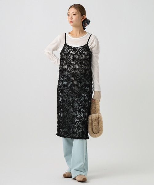 BAYFLOW（ベイフロー）の「モヘアレースキャミワンピース（ワンピース・レディース・ホワイト・FREE）」の22枚目の写真