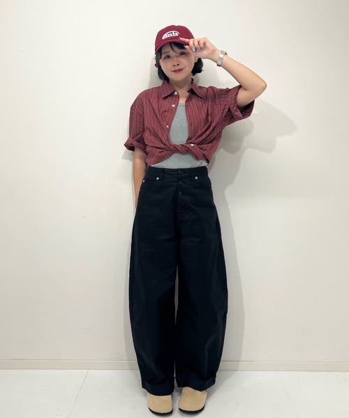 ZOZOMARKET（ゾゾマーケット）の「ZOZOMARKET by tomoka - ロールアップコクーンツイルパンツ（チノパンツ・レディース・ブラック・マルチサイズ）」の13枚目の写真