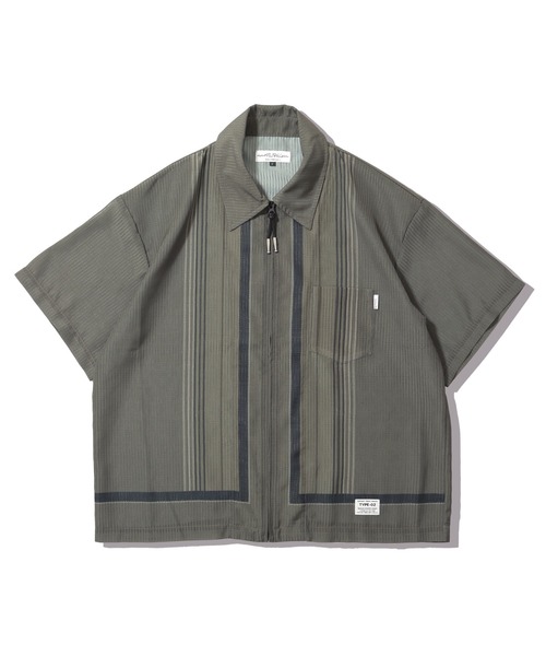 elephant TRIBAL fabrics（エレファントトライバルファブリックス）の「elephant TRIBAL fabrics NO A/C ZIP SHIRT（シャツ/ブラウス・メンズ・ネイビー/カーキ・FREE）」の2枚目の写真