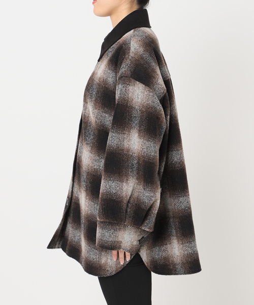 JOURNAL STANDARD（ジャーナルスタンダード）の「Mapel Flannel Check ブルゾン（カバーオール・レディース・ブラウン/イエロー・FREE）」の17枚目の写真