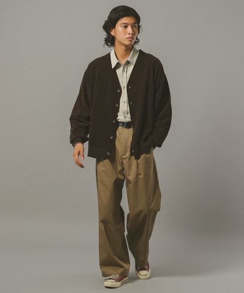 RAGEBLUE（レイジブルー）の「ハイゲージモールニットカーディガン（カーディガン/ボレロ・メンズ・ブラウン/グリーン/ブラック・LARGE/MEDIUM）」の10枚目の写真