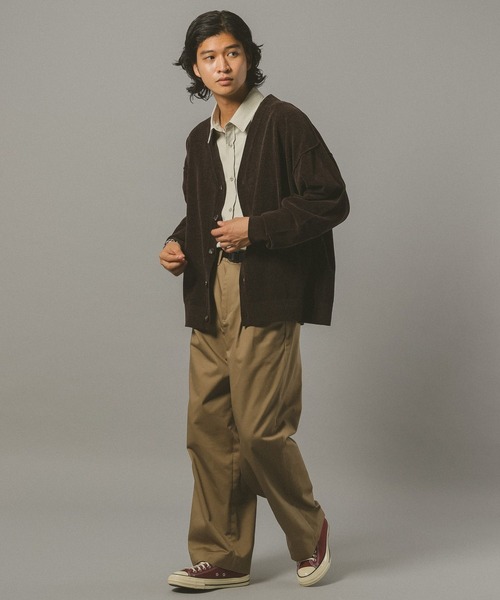 RAGEBLUE（レイジブルー）の「ハイゲージモールニットカーディガン（カーディガン/ボレロ・メンズ・ブラウン/グリーン/ブラック・LARGE/MEDIUM）」の11枚目の写真