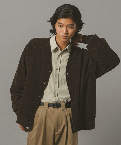 RAGEBLUE（レイジブルー）の「ハイゲージモールニットカーディガン（カーディガン/ボレロ・メンズ・ブラウン/グリーン/ブラック・LARGE/MEDIUM）」の15枚目の写真