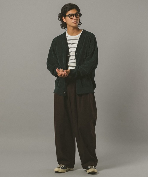 RAGEBLUE（レイジブルー）の「ハイゲージモールニットカーディガン（カーディガン/ボレロ・メンズ・ブラウン/グリーン/ブラック・LARGE/MEDIUM）」の18枚目の写真