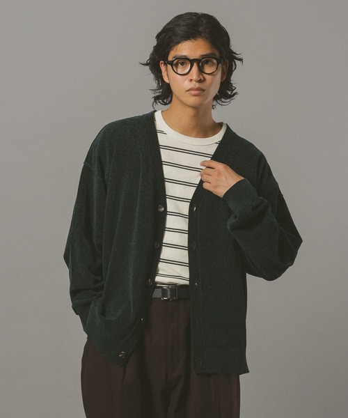 RAGEBLUE（レイジブルー）の「ハイゲージモールニットカーディガン（カーディガン/ボレロ・メンズ・ブラウン/グリーン/ブラック・LARGE/MEDIUM）」の19枚目の写真