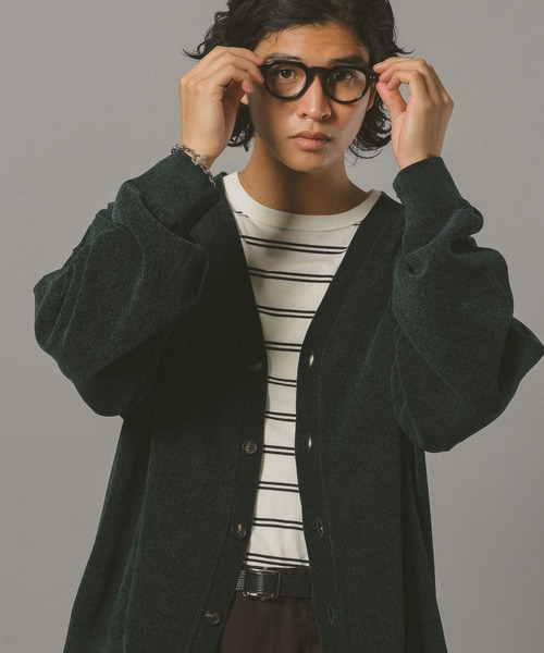 RAGEBLUE（レイジブルー）の「ハイゲージモールニットカーディガン（カーディガン/ボレロ・メンズ・ブラウン/グリーン/ブラック・LARGE/MEDIUM）」の20枚目の写真