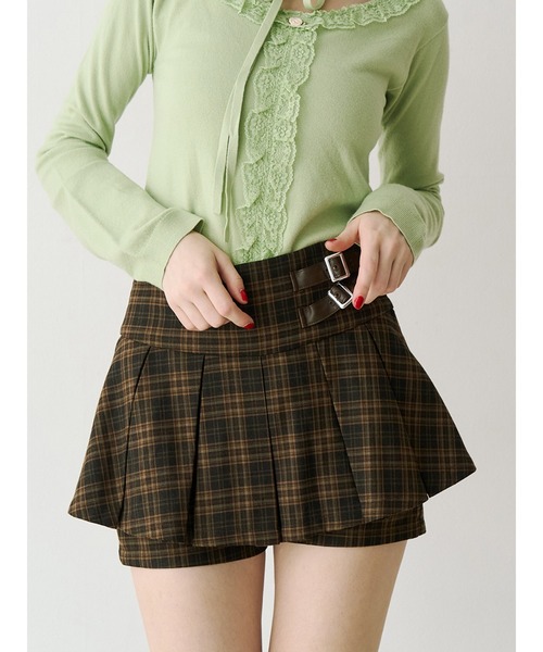 ベルトプリーツミニスカパン（スカート）｜jouetie（ジュエティ）の