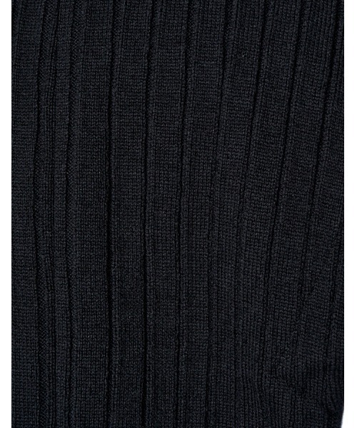 RUMCHE（ラムシェ）の「Knit Bonding Shirt Dress / ニットボンディングシャツドレス（シャツワンピース・レディース・ホワイト/ブラック・FREE）」の15枚目の写真