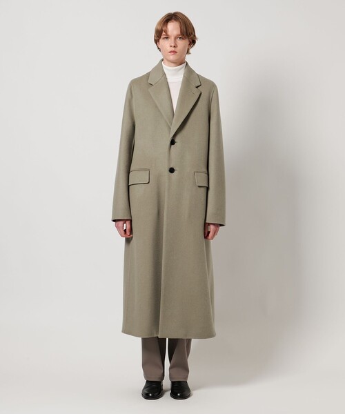 LOEFF（ロエフ）の「＜LOEFF＞リバー チェスター コート（チェスターコート・レディース・モカ/ネイビー・1/0）」の11枚目の写真