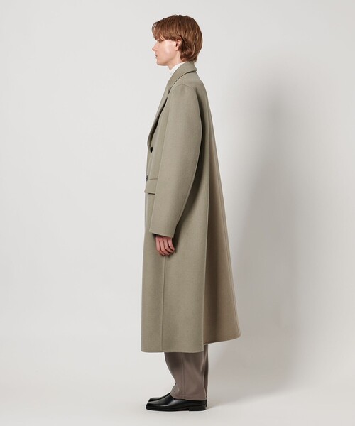 LOEFF（ロエフ）の「＜LOEFF＞リバー チェスター コート（チェスターコート・レディース・モカ/ネイビー・1/0）」の20枚目の写真