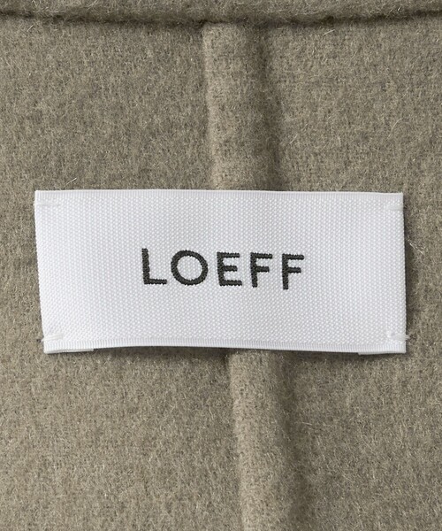 LOEFF（ロエフ）の「＜LOEFF＞リバー チェスター コート（チェスターコート・レディース・モカ/ネイビー・1/0）」の7枚目の写真