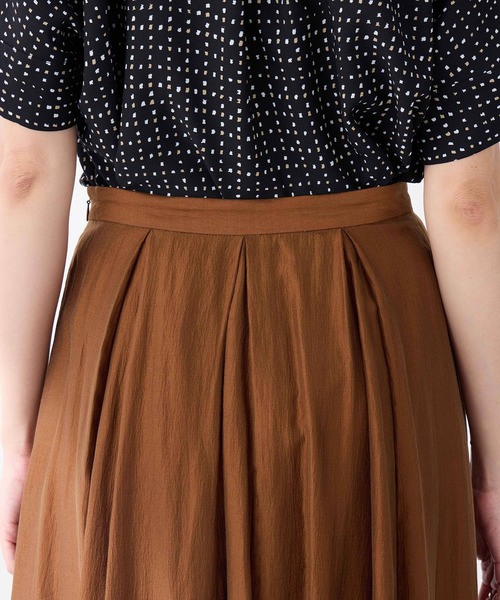 A/C DESIGN BY ALPHA CUBIC(エーシーデザインバイアルファキュービック)の「シアーフレアスカート(スカート・レディース・モカ/ブラック・67/61/64)」の18枚目の写真