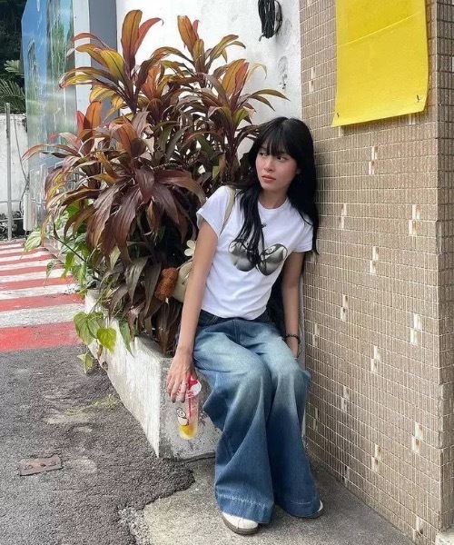 FUNdaysion(ファンデイション)の「チェリープリント半袖Tシャツ(Tシャツ/カットソー・レディース・ホワイト・M)」の2枚目の写真