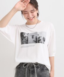 DRESKIP | 【S-LL/ひんやり】大人の5分袖 プリントTシャツ(Tシャツ/カットソー)