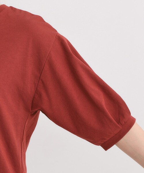 DRESKIP(ドレスキップ)の「【S-LL/ひんやり】大人の5分袖 プリントTシャツ(Tシャツ/カットソー・レディース・ワインレッド/ブラック/オフホワイト・01/02/04/03)」の20枚目の写真