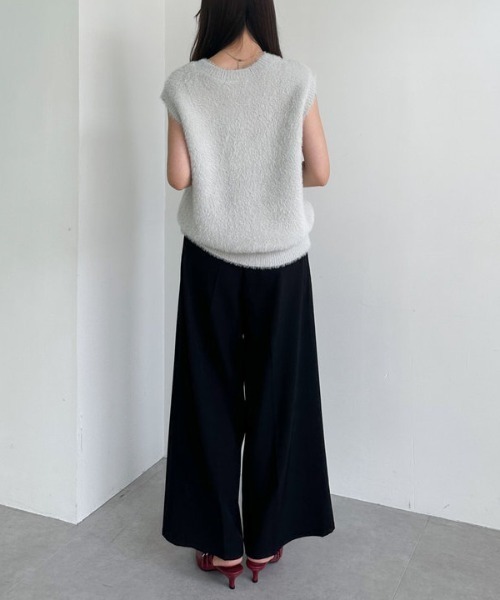 archives（アルシーヴ）の「ダブルフェイスフェザーニットベスト（ベスト・レディース・グレー/ブラウン/アイボリー・MEDIUM）」の21枚目の写真