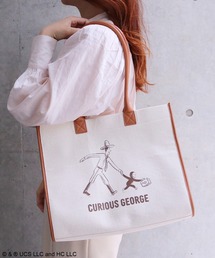 ACCOMMODE（アコモデ）の「【365Curious】Curious George スクエアキャンバスバッグ（ショルダーバッグ）」