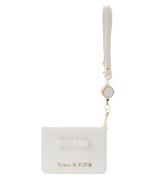 Maison de FLEUR（メゾンドフルール）の「二つ折りリールパスケース（パスケース・レディース・ホワイト系その他2/ブラック/ピンク系その他3・FREE）」の15枚目の写真