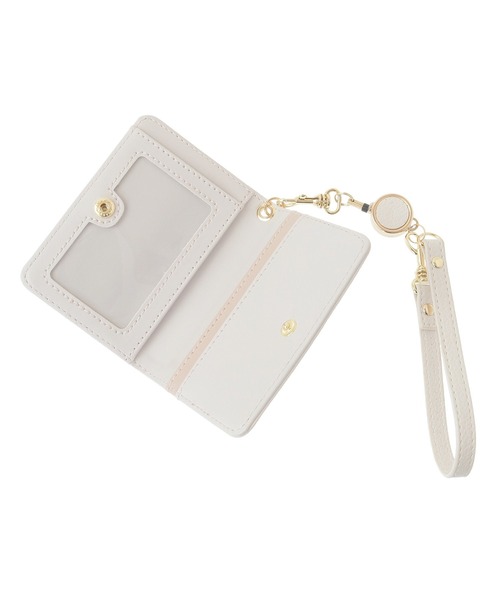 Maison de FLEUR（メゾンドフルール）の「二つ折りリールパスケース（パスケース・レディース・ホワイト系その他2/ブラック/ピンク系その他3・FREE）」の11枚目の写真