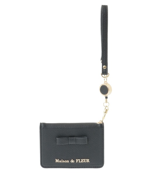 Maison de FLEUR（メゾンドフルール）の「二つ折りリールパスケース（パスケース・レディース・ホワイト系その他2/ブラック/ピンク系その他3・FREE）」の12枚目の写真