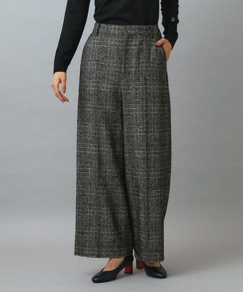 DRESSTERIOR（ドレステリア）の「ループグレンチェックワイドパンツ（その他パンツ・レディース・ブラック系1・34/36/38/40）」の10枚目の写真