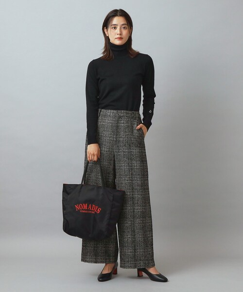 DRESSTERIOR（ドレステリア）の「ループグレンチェックワイドパンツ（その他パンツ・レディース・ブラック系1・34/36/38/40）」の13枚目の写真