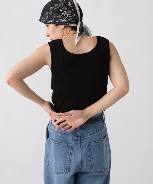 studio CLIP（スタディオクリップ）の「《ウタオ》リブニットタンクトップ（ニット/セーター・レディース・オフホワイト/ブラック/グレー/ブラウン・FREE）」の19枚目の写真