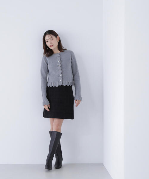 ◇メタルボタンフリルカーディガン（カーディガン/ボレロ