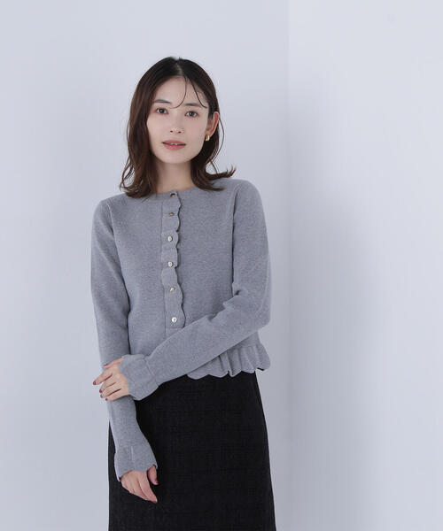◇メタルボタンフリルカーディガン（カーディガン/ボレロ