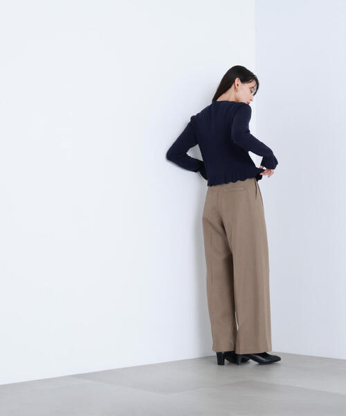 NATURAL BEAUTY BASIC(ナチュラルビューティーベーシック)の「◇メタルボタンフリルカーディガン(カーディガン/ボレロ・レディース・グレー/ダークオレンジ/ネイビー・FREE)」の16枚目の写真
